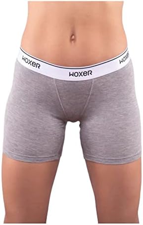 WOXER WOMENS BOXER SUMPRE RECULIDADE, BALLER 5 ”BOYSHORTS Panties Anti-chaffing macia, sem rolo