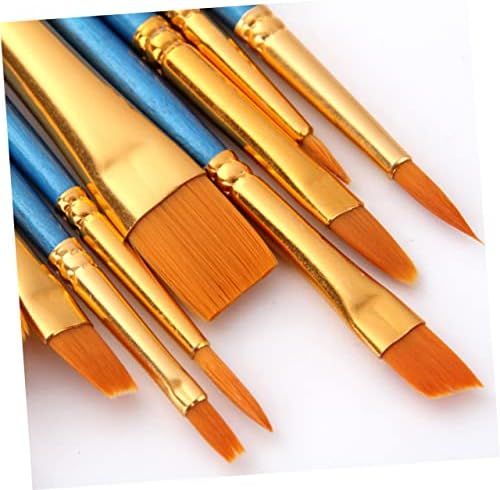 Tofficu 10 PCs pintando caneta de caneta pincel de pintura de face pinturas de madeira pinturas de pintura de pintura