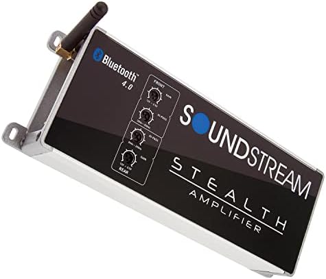 SoundStream ST4.1000DB ST4.10000DB STEALD SERIENTE 1000W CLASS D 4 canais amplificador com Bluetooth embutido, ideal para barcos,