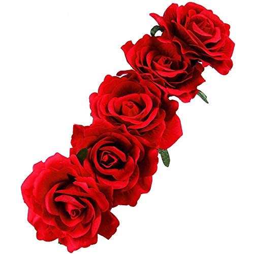 TVOIP Rose Floral Crown Garland Flower Headpiped para festival de casamento