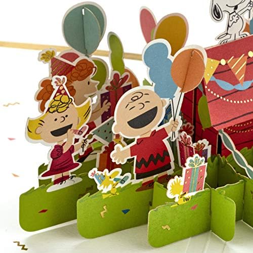 Hallmark Signature Paper Wonder Peanuts Pop -Up Birthday Card