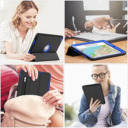Caso do iPad 7/8th/9th Generation, iPad 10,2 polegadas de estojo 2019/2020/2021, seymac forty duty shockproof Protection folio stand com smart capa lápis por 10.2 '' ipad 7/8/9