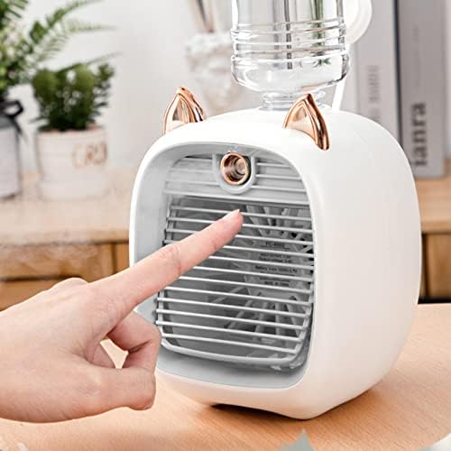 Fã de ar condicionado de água refrigerador de vento pessoal, mini fã de verão, fãs de fãs USB Turbo Spray de umidificação