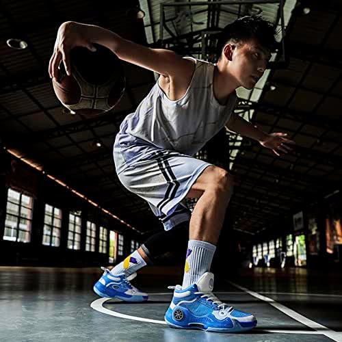 Tênis de basquete de desempenho cruzado masculino-colorblock colorblock de sapatos atléticos de vários esportes para basquete,