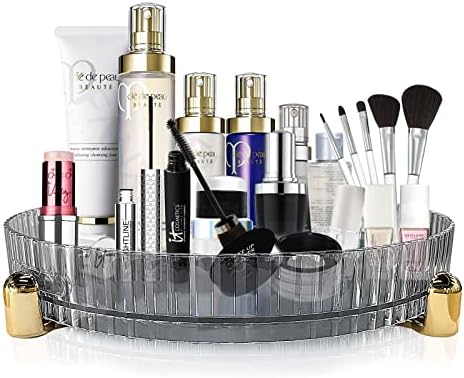 Tagrecove Makeup Perfume Organizer Bandeja Cosmética, Organizador de maquiagem rotativo de 360 ​​graus, Lazy Susan LONions