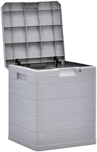 Caixa de deck externa Caixa de armazenamento à prova d'água, interna e externa com móveis de pátio, ferramentas de jardim,