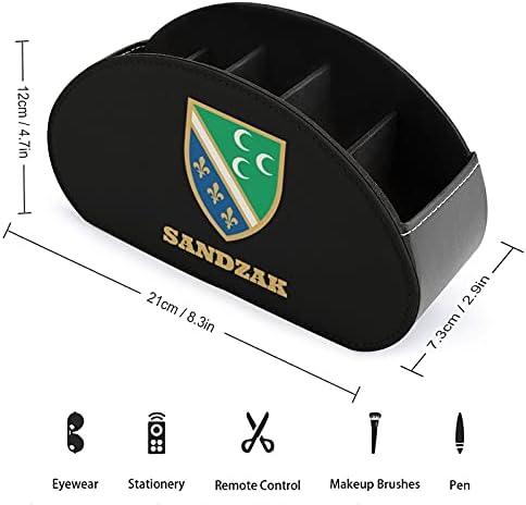 Sandzak Flag Remote Control Titular Caddy Storage Box Desktop Organizador para controles remotos de TV Supplies de escritório