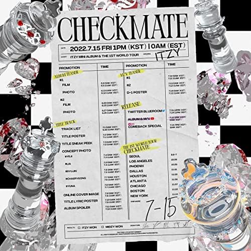 Dreamus Itzy - CheckMate Standard Edition [Chaeryeong ver.] Álbum+Pré -Order Benefícios+CultureKorean Gift