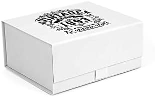 Caixas de presente com tampas - caixa de presente magnética - caixa de presente branca para presentes de aniversário de 30