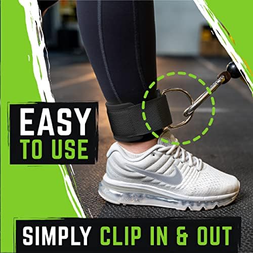Tiras de tornozelo de fitness gradiente | Correia do tornozelo para máquina de cabo, faixas de tornozelo para malhar, alça