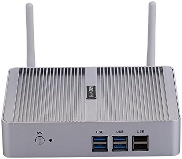 Hunsn Industrial Computer, Mini PC sem ventilador, IPC incorporado, Intel J1900 N3520, Windows 11 ou Linux Ubuntu, BM18, Watchdog, GPIO, Wol, VGA, HDMI, 2 x LAN, 2 x RS232 422 485, 8g RAM, 256g SSD