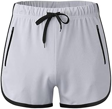 Ozmmyan masculino com calças fitness de fitness de verão esportivo de calças de três pontos de seca rápida