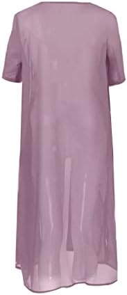 Womens Cardigan e Maxi Dress Set 2 Peça Fashion Chiffon Casual Smock Tops Roupas de verão floral sem mangas