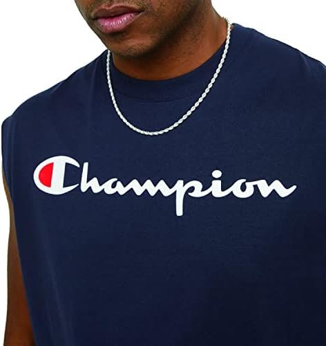 Camiseta muscular de campeão masculino, camiseta muscular de algodão, camiseta de camisa, tee de algodão