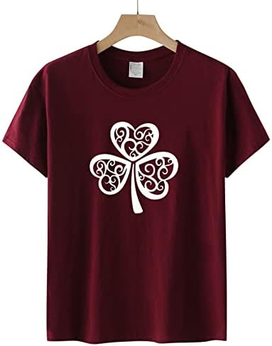 Camiseta Floral Print Top Shamrock Top Shamrock Top Shamrock Top Shamrock de St. Patrick