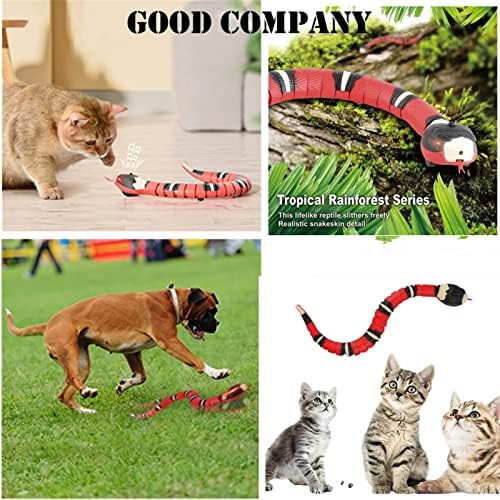 Recarregável Smart Sensing Interactive Snake Toy Smart Snake Cat Toy Gag Presente para crianças Toy Snake Toy Snake Toy Snake