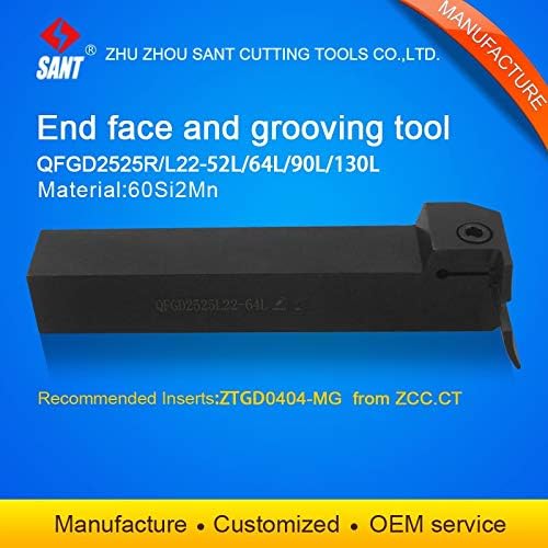 Fincos Zhuzhou Sant CNC Ferramentas de corte de superfície Tolador de ferramentas de ranhura de superfície QFGD2525L22-64L com