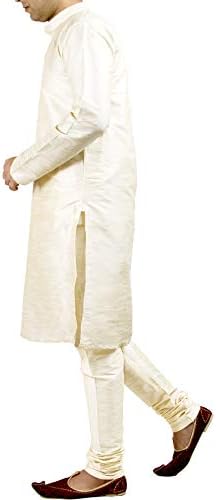 Chandrakala Men's Tunic Shirt Silk Blend Kurta Paijama Conjunto de festas de casamento indiano Vestido de festa