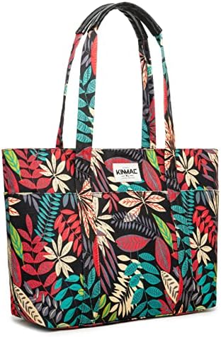 Kinmac feminino laptop saco de bolsa de bolsa superior para laptop até 15 polegadas