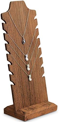 MOOCA Colar de madeira leve de madeira, suporte de cavalete de colar de colar de colar múltiplo colar de colar de colar de madeira