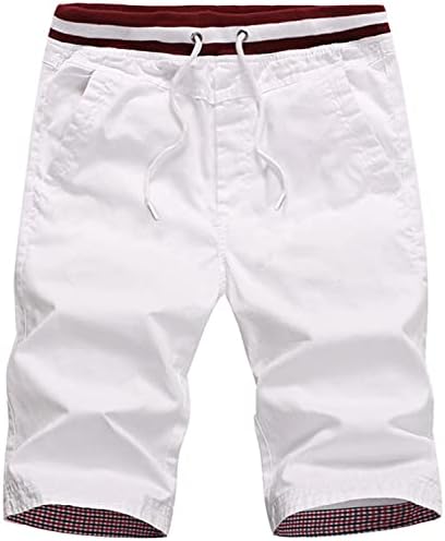 QPNGRP MENS SHORTS CASUAL CASUAL AJUSTÁVEL CAIXA ELÁSTICA SHORTS FLIM