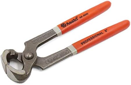 X-Dree 8 Comprimento Orange PVC Aperte o punhal de unhas CARPENTER PINKERS PINKERS (pinzas de carpintero pinzas de carpintero pinzas