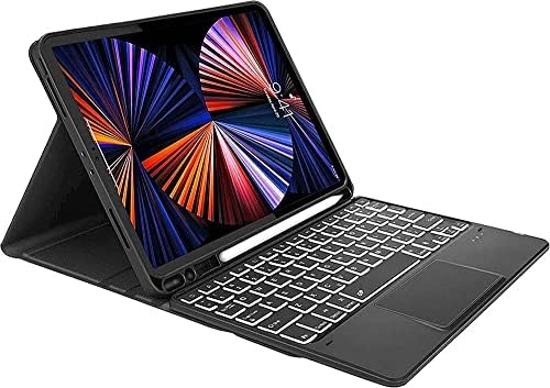 Caixa de teclado Bluetooth de proteção de saharacase com mouse pad para Apple iPad Pro 11 [pára -choques à prova de choque] Proteção