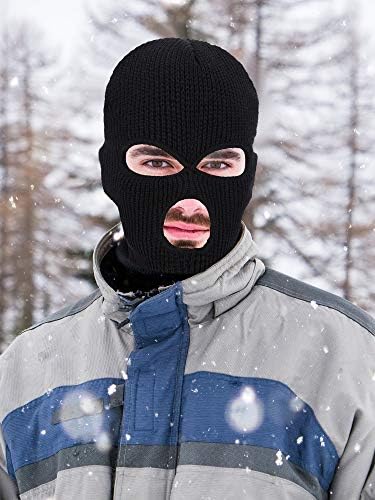 3 peças 3 orifícios máscara de esqui de máscara de esqui máscara de máscara de inverno Balaclava Capa de esqui térmico