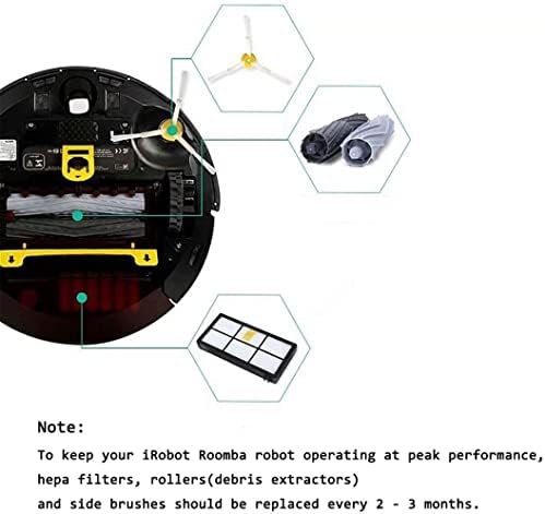 Peças de reposição compatíveis com o iRobot Roomba 960 980 981 985 900 Series, 890 880 805 860 870 871 800 Série Kit de acessórios