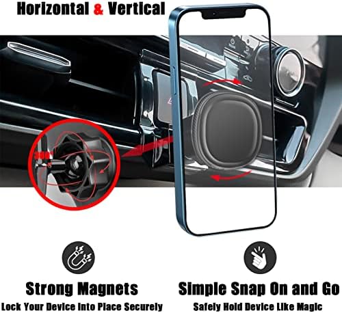 Porta de telefone de carro Mengfly, montagem de navegação magnética de ventilação de ar, para Toyota Highlander/Hybird 2020 2021 2022 2023, Magnet personalizado CRADLES STAPT para iPhone Samsung HTC e todos os smartphones