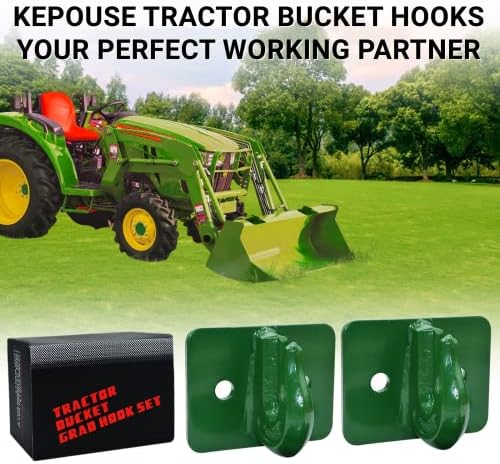 Kepouse Tractor Bucket Grab Hook 3/8 Grade 70 Parafuso de aço forjado no gancho de gancho de gancho de gancho com placa