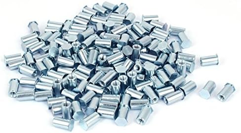 Aexit m4x13mm unhas hexáticas, parafusos e prendedores de zinco de zinco de zinco com aço de aço de carbono e parafusos de porca e parafusos.