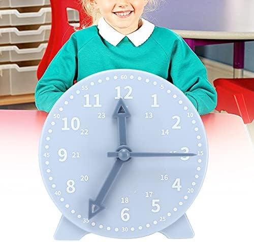 Tempo ensinando modelo de relógio, aprenda a contar o relógio de tempo com 3 mãos do relógio, desenvolve relógios educacionais