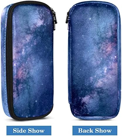 Adamion caneta caneta azul galáxia nebulosa lager titular saco de maquiagem de armazenamento para meninos adolescentes