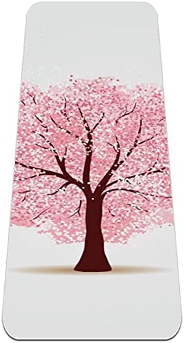Árvore de cerejeira siebzeh árvore de cerejeira premium grossa de ioga mato ecológico saúde e fitness non slip tapete para todos