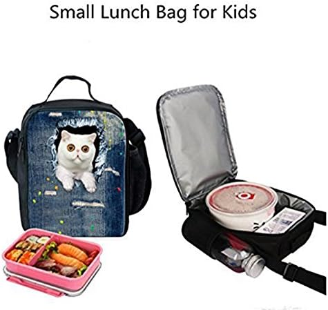 Lunchagem escolar da Dellukee para crianças meninos macios meninas Ajusta ajustável Strapra durável Bolsa de bolsa reutilizável