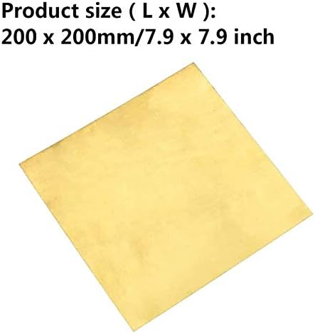 Haoktsb Cheel de cobre Metal Brass Cu Metal Folha placa de papel alumínio Placa de latão