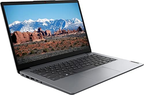 Lenovo Ideapad 1i laptop HD de 14 polegadas, para estudantes e negócios, Intel Celeron N4020, 4 GB de RAM, 64 GB EMMC + 128GB