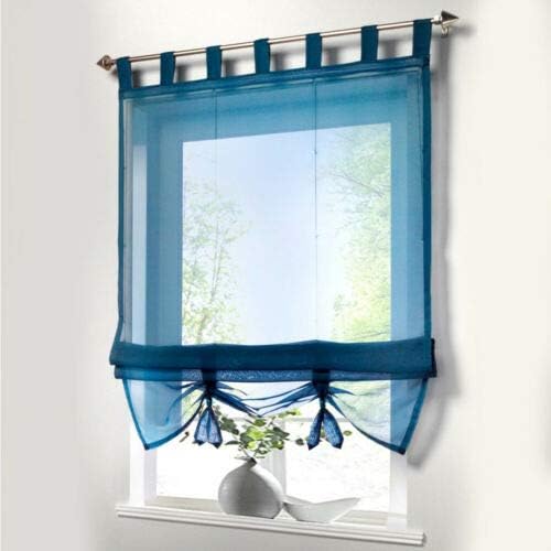 Xyyssm, Mao Sheer Roman Shades para Tab Top Roman Curtains Drape Liftable para cortinas de balão de banheiro da cozinha,