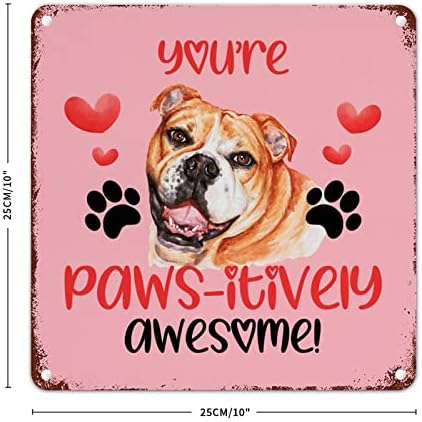 Valentine Red Heart Pet Dog Metal Placa Sign Basset Hound Dog Rústico Sinais chiques de cachorro do dia dos namorados
