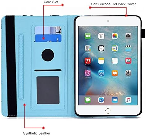 ipad mini 5 case 2019, ipad mini 4 estojo/ipad mini 3 2 1 estojo, caixa de proteção de couro dteck pu com slots de cartão