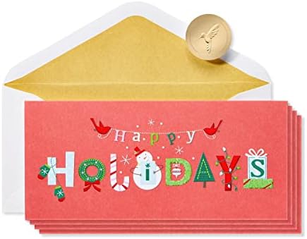 Cartões de Natal de Papyrus em caixa com envelopes, desejando a você o melhor