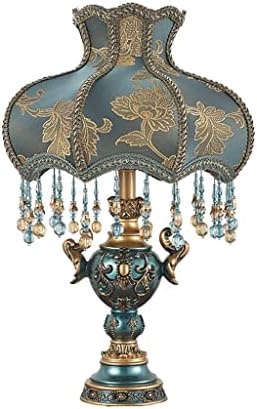 Espesso de lâmpada de mesa de mesa europeia, lâmpada de mesa de cabeceira atmosfera quente e criativa casa romântica
