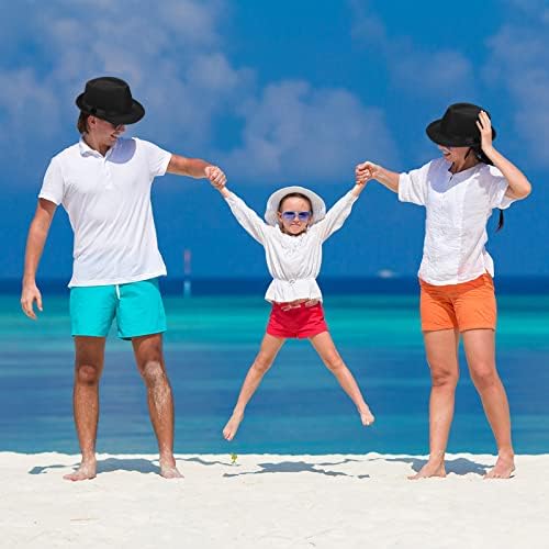 Lasnten 24 pack 1920s chapéus fedora em massa para homens abreviação de chapéus panamá do sol para homens, circunferência