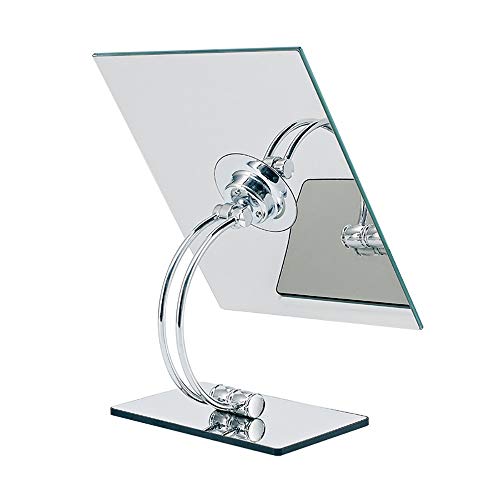 Raxinbang Cosmético Mirro quadrado HD HD de aço inoxidável espelho prateado + abds plástico casca de espelho cosmético