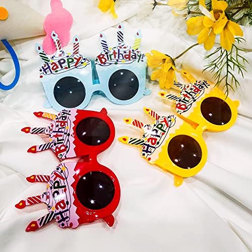 Copos de festa, 3pcs Função engraçada Sunlasses, copos de festa de festas de festas de foto adereços para crianças, suprimentos e decorações para festas de aniversário para adultos