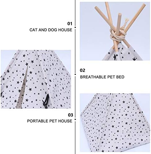Patkaw portátil tendas tendas gato tenda de pet tenda, tenda gato tenda de cães portátil leito de estimação respirável para