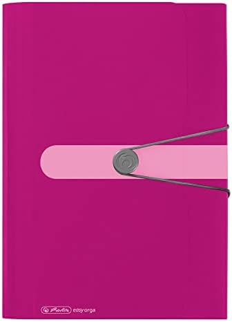 Herlitz Easy Orga to Go 12 Parts PP Expanding File - Berry