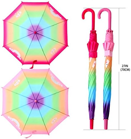 Guarda -chuva para crianças de loveroohan, 2 pack guarda