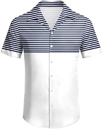 Camisas masculinas de verão homens elegantes casuais de manga curta casual primavera no verão pescoço 3d camisetas impressas ajustadas